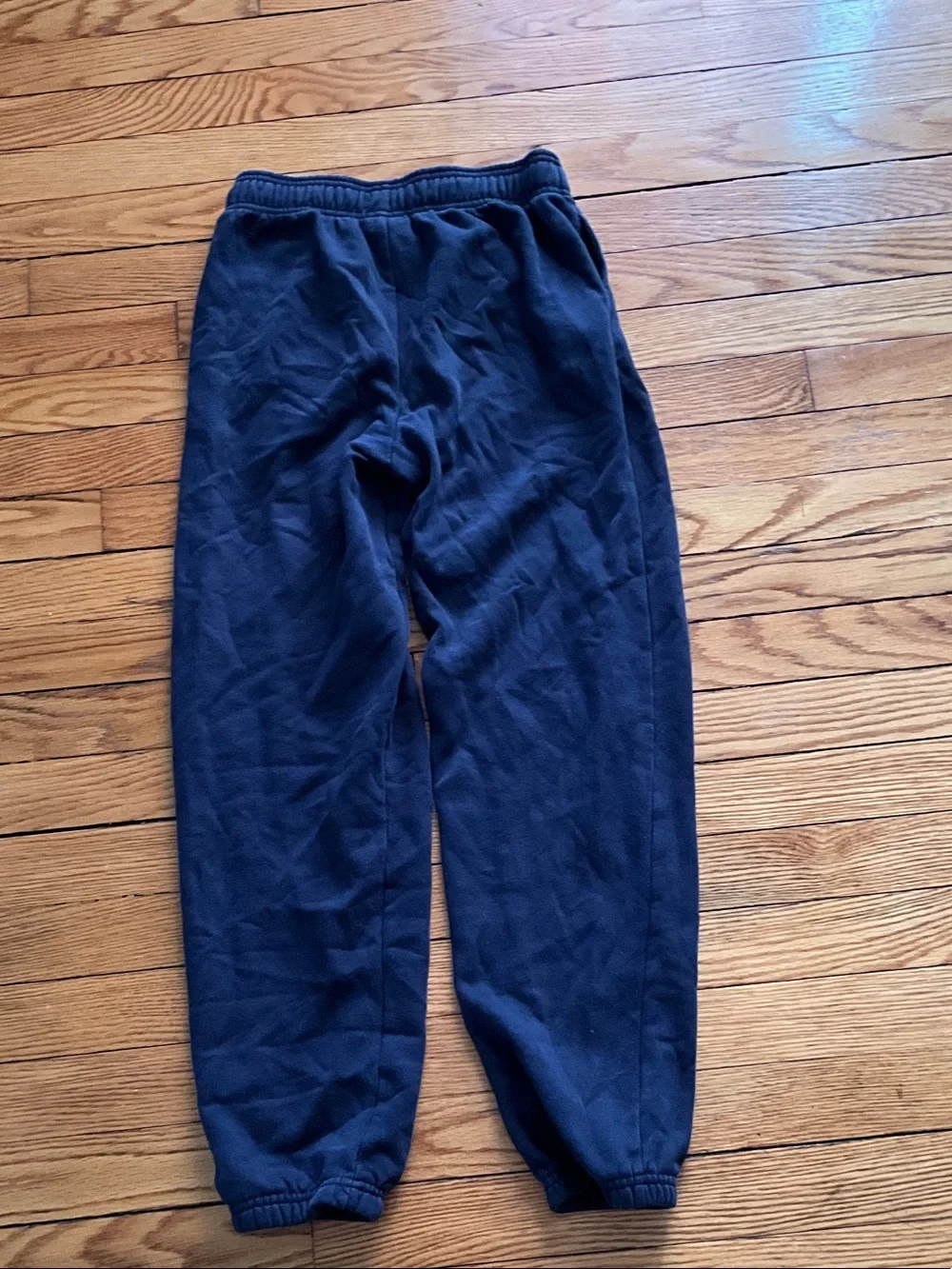 GAP Navy Blue Kids Fleece Joggers with Logo